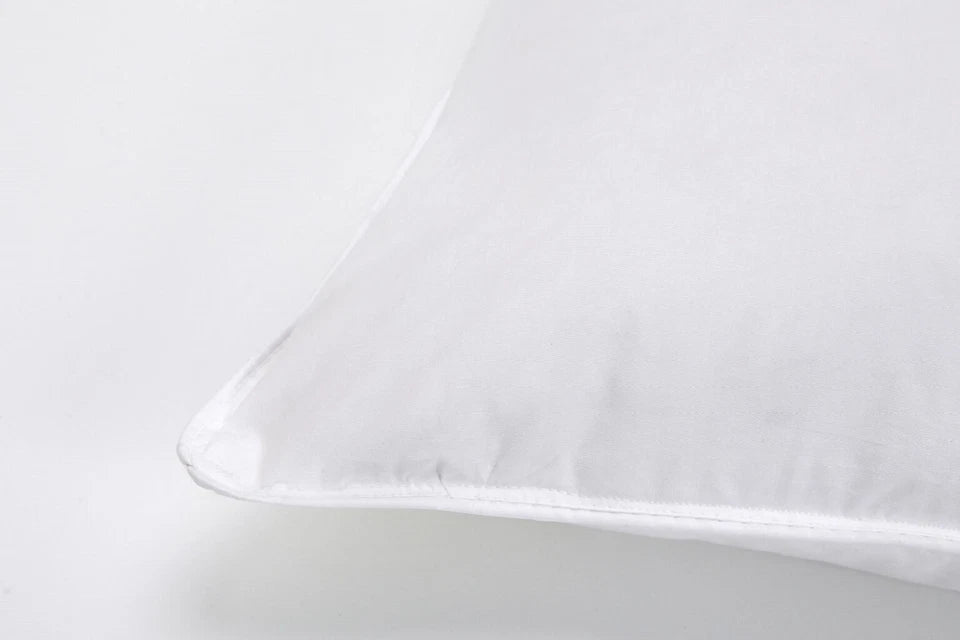 Hotel Quality Duck Feather Pillow with Microfiber Cover Pack of 1 or 2
