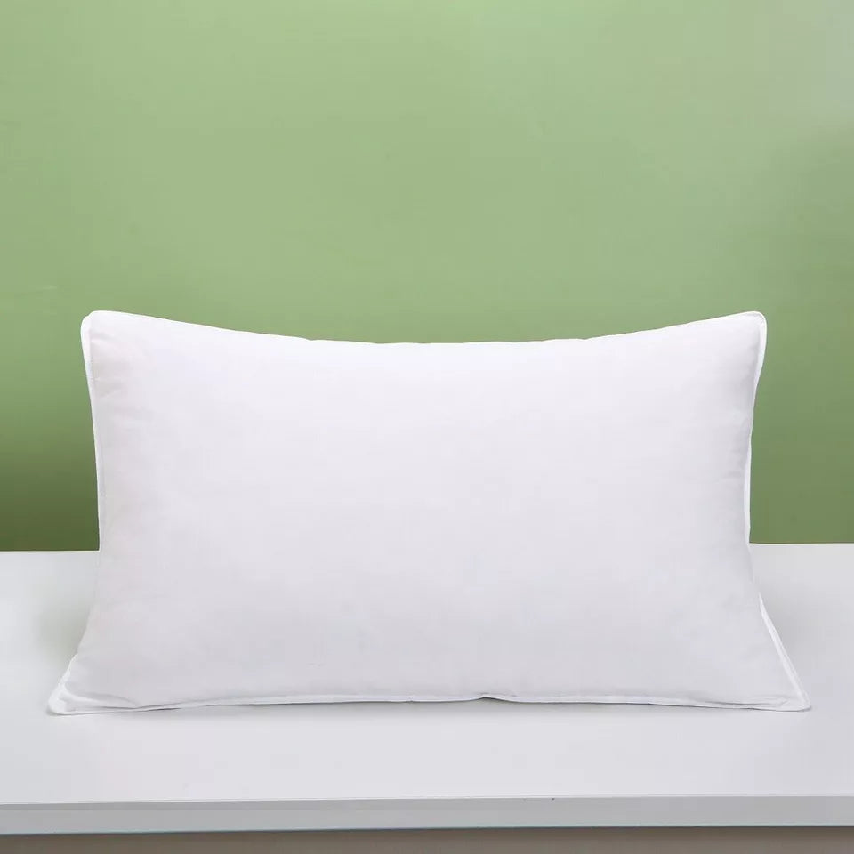 Hotel Quality Duck Feather Pillow with Microfiber Cover Pack of 1 or 2