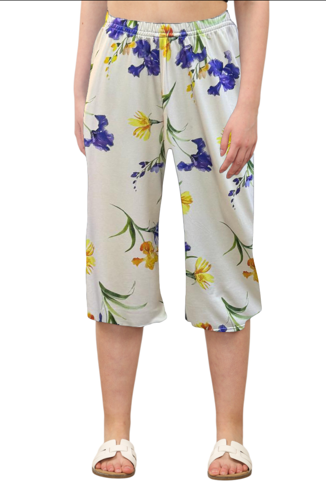 Women's Wide Leg Floral Shorts