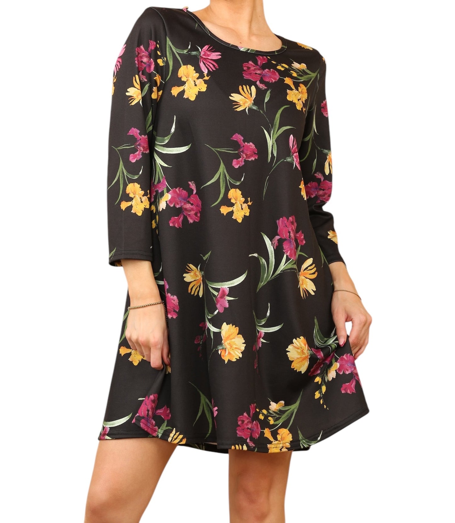 Women Tunic Top Loose Swing Summer Dress