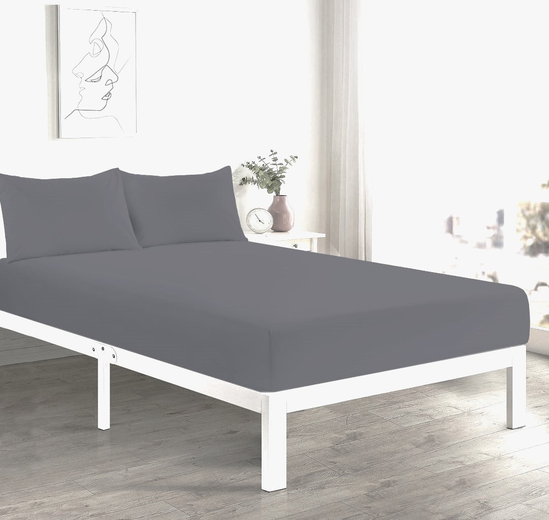 Deep Fitted Sheet 40 CM Single, Double, 4FT/Small Double Polycotton