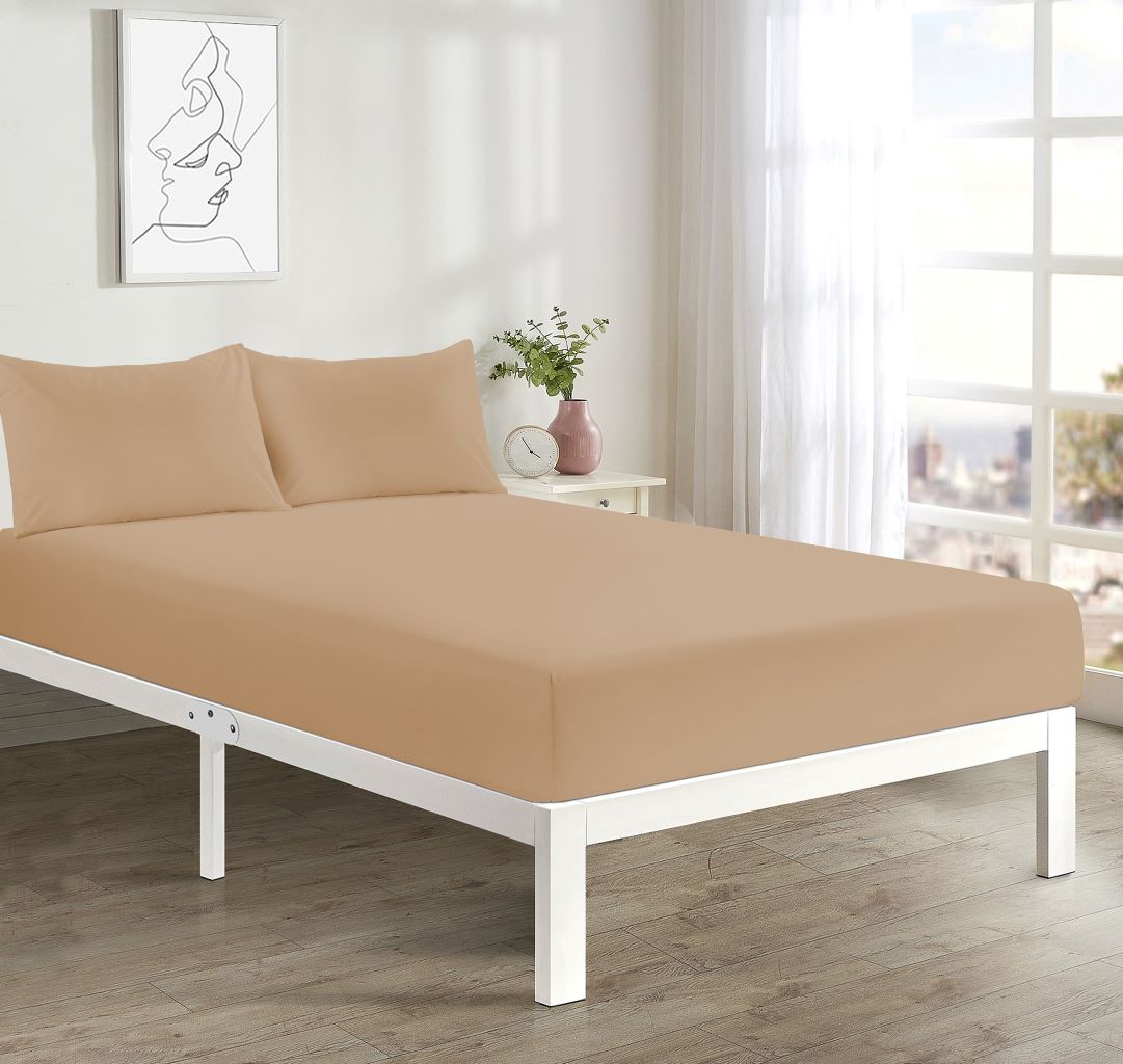 Deep Fitted Sheet 40 CM Single, Double, 4FT/Small Double Polycotton