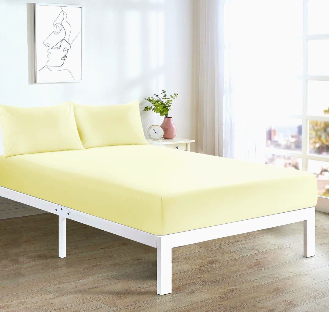 Deep Fitted Sheet 40 CM Single, Double, 4FT/Small Double Polycotton