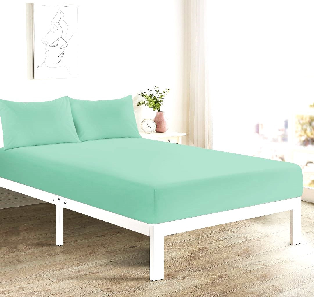 Deep Fitted Sheet 40 CM Single, Double, 4FT/Small Double Polycotton