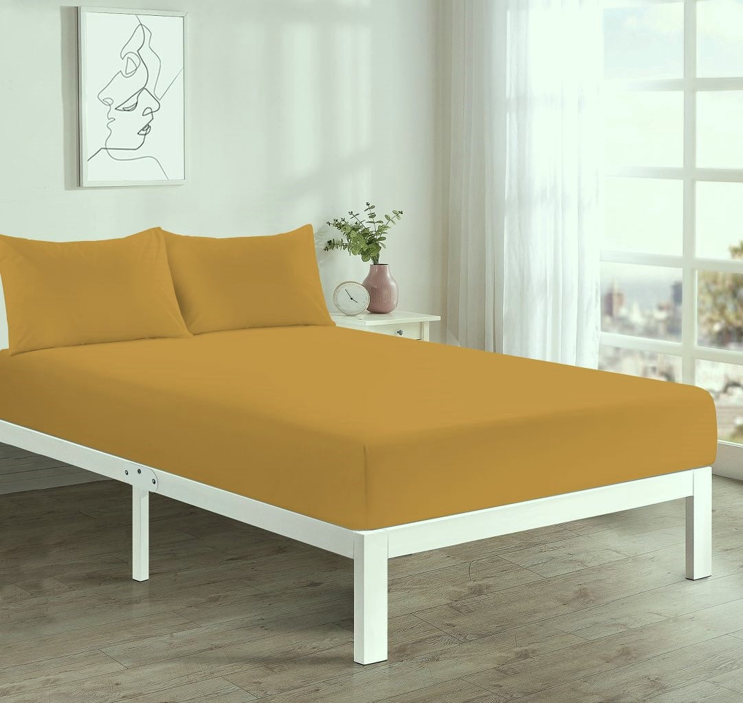Deep Fitted Sheet 40 CM Single, Double, 4FT/Small Double Polycotton