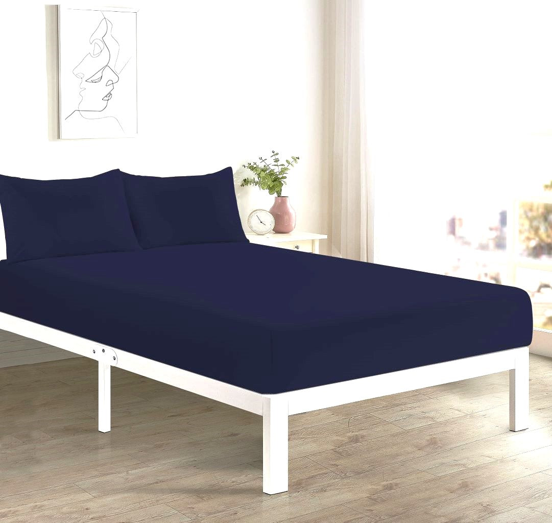 Deep Fitted Sheet 40 CM Single, Double, 4FT/Small Double Polycotton