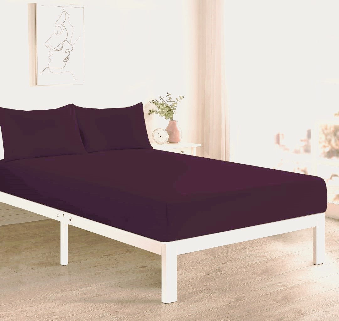 Deep Fitted Sheet 40 CM Single, Double, 4FT/Small Double Polycotton