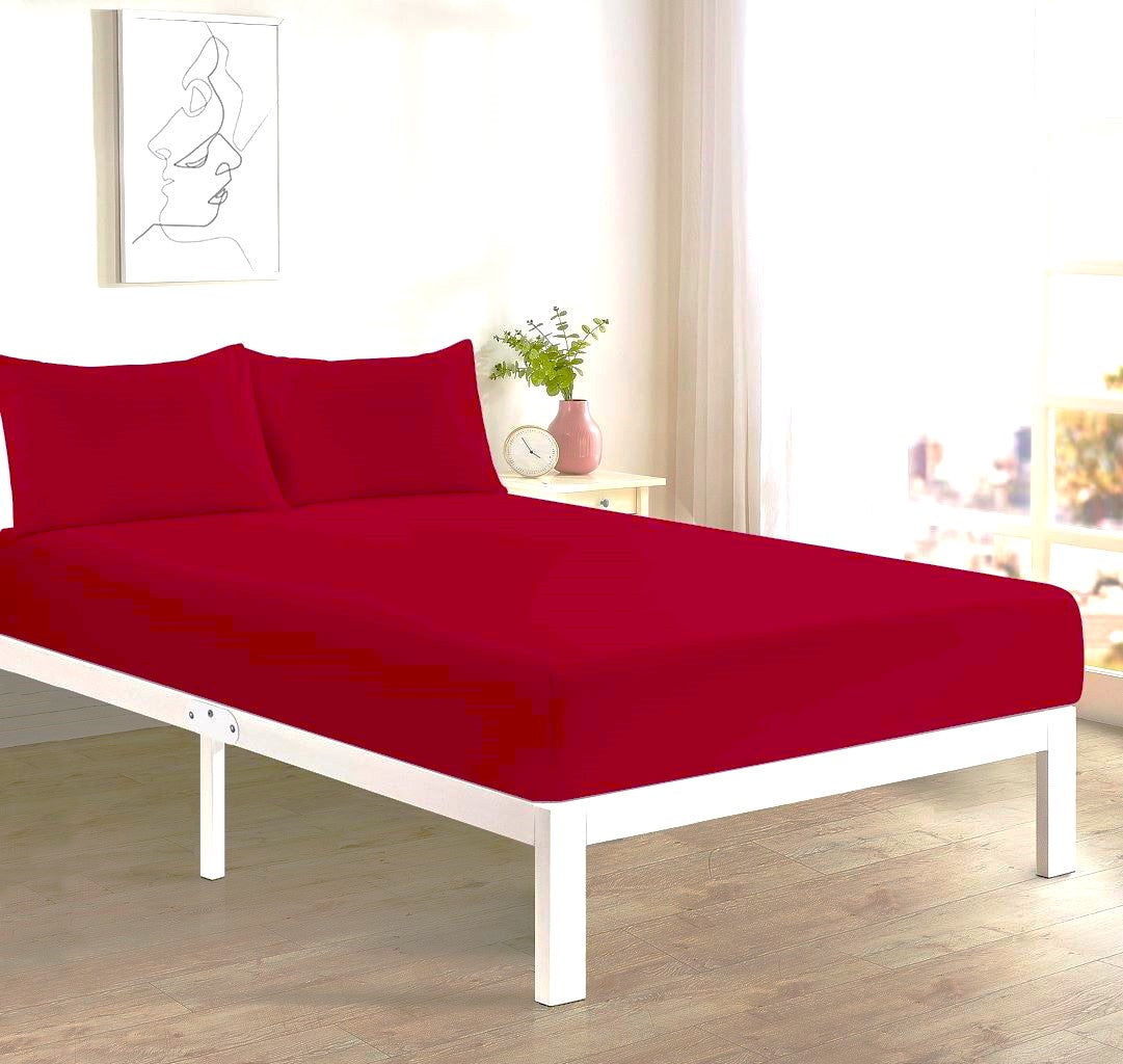 Deep Fitted Sheet 40 CM Single, Double, 4FT/Small Double Polycotton