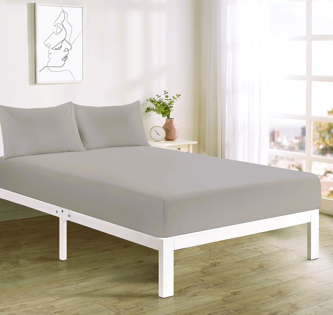 Deep Fitted Sheet 40 CM Single, Double, 4FT/Small Double Polycotton