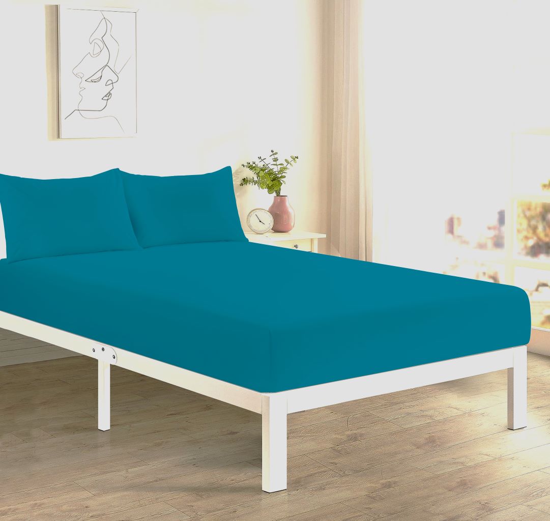 Deep Fitted Sheet 40 CM Single, Double, 4FT/Small Double Polycotton