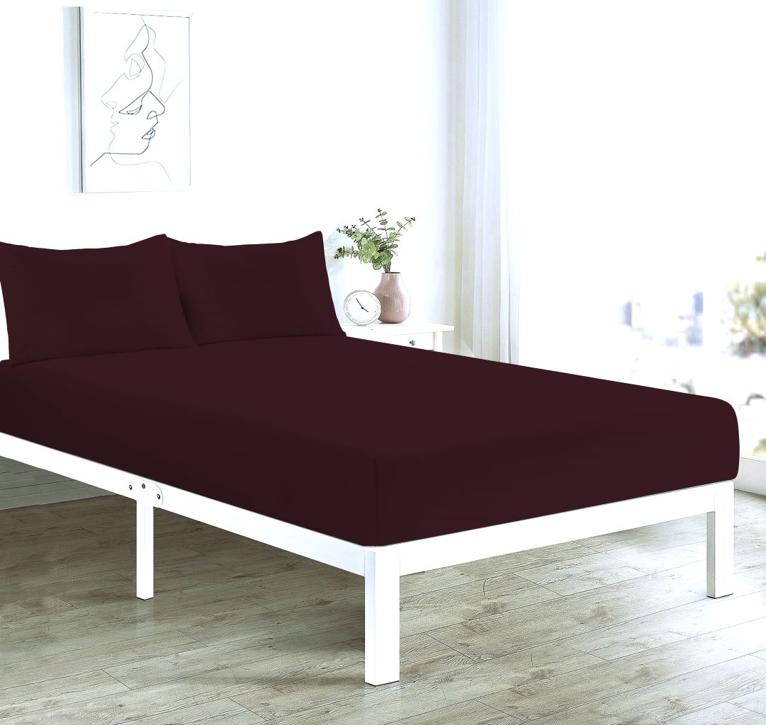 Deep Fitted Sheet 40 CM Single, Double, 4FT/Small Double Polycotton