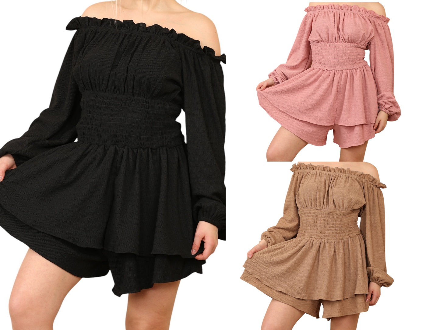 Women's Ruched Off Shoulder Boat Neck Bodycon Dress
