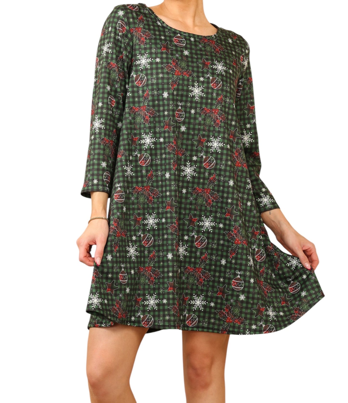 Women Tunic Top Loose Swing Summer Dress