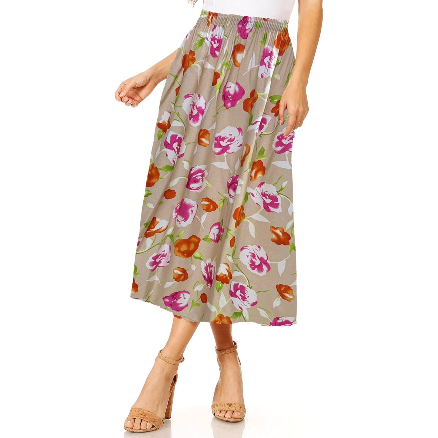 Women's Summer Skirt Floral Print