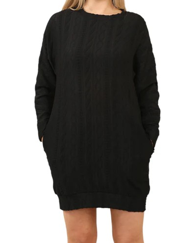 Women's Elegant Cable Knit Bodycon