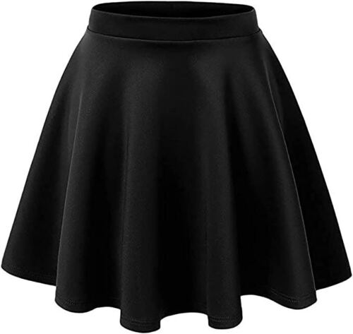 Ladies Skater Skirt High Waist Mini Skirt