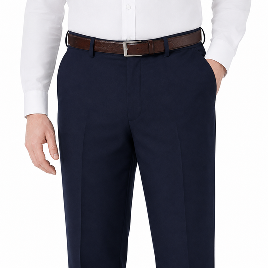 Boys Half Waist Zip and Hook Plus Fit Trouser