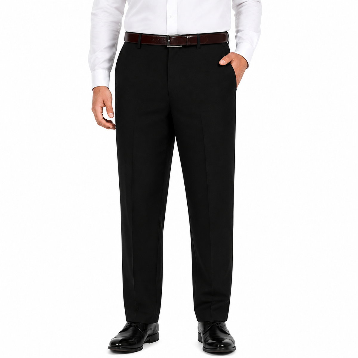 Boys Half Waist Zip and Hook Plus Fit Trouser
