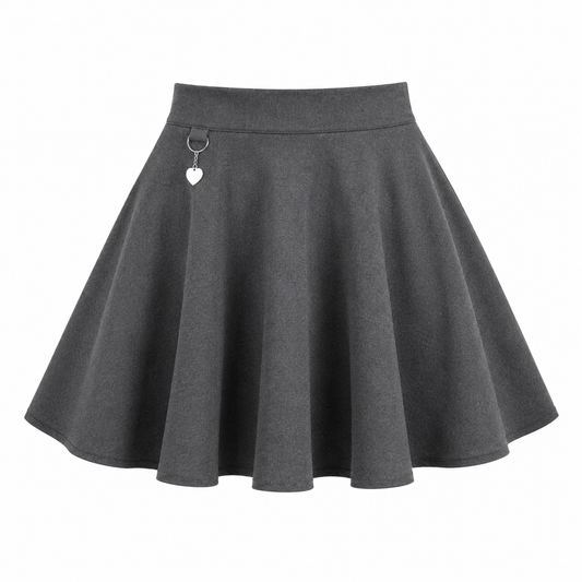 Girls’ Skater Heart School Skirt