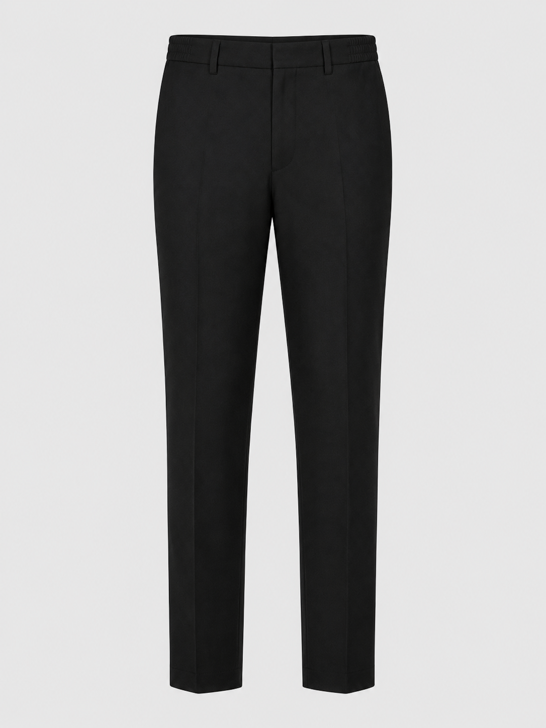 Half Elastic Waist Plus Fit Short Leg School Trouser