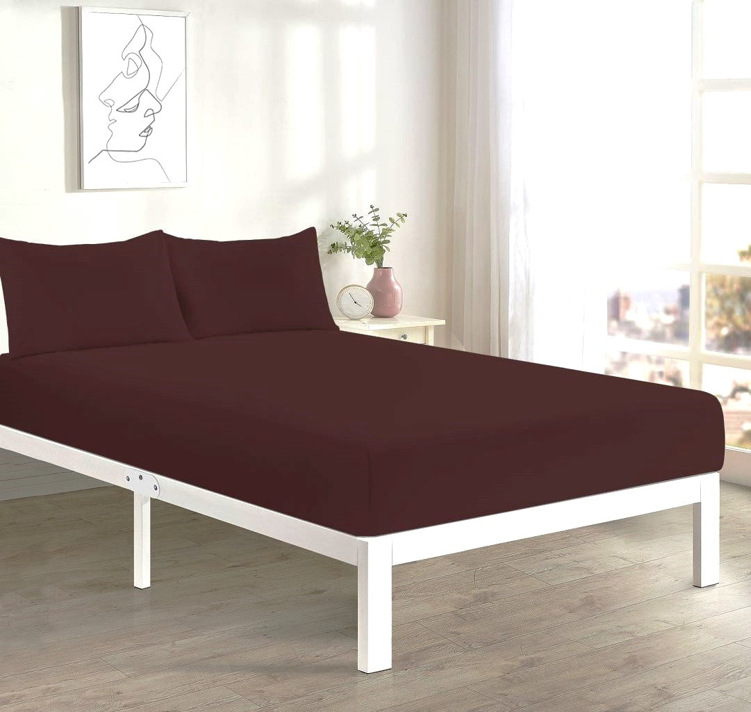Deep Fitted Sheet 40 CM Single, Double, 4FT/Small Double Polycotton