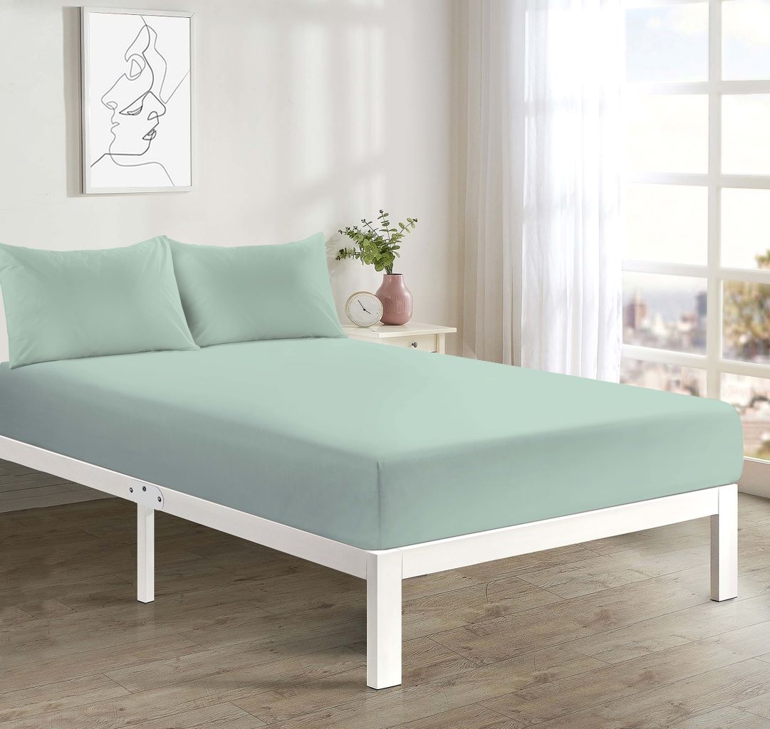 Deep Fitted Sheet 40 CM Single, Double, 4FT/Small Double Polycotton