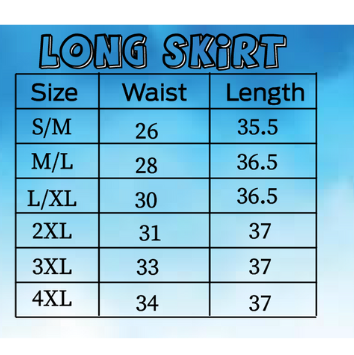 Women's A Line Summer Maxi Skirt with 2 Pockets