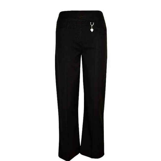 Half Elasticated Waist Slim Fit Pull Up Jersey Heart Pendant Trouser