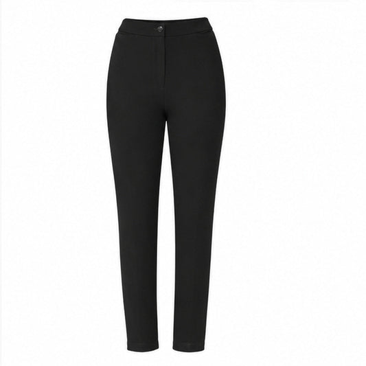 Girls Half Elasticated Waist Slim Fit Button & Zip School Trouser