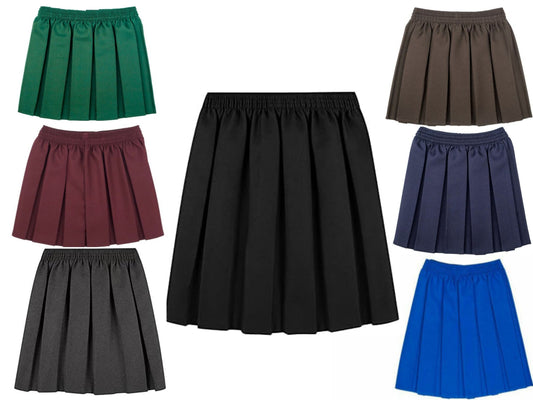 Girls Box Pleated Mini Skirt