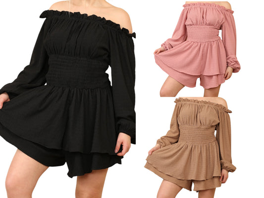 Women's Ruched Off Shoulder Boat Neck Bodycon Dress