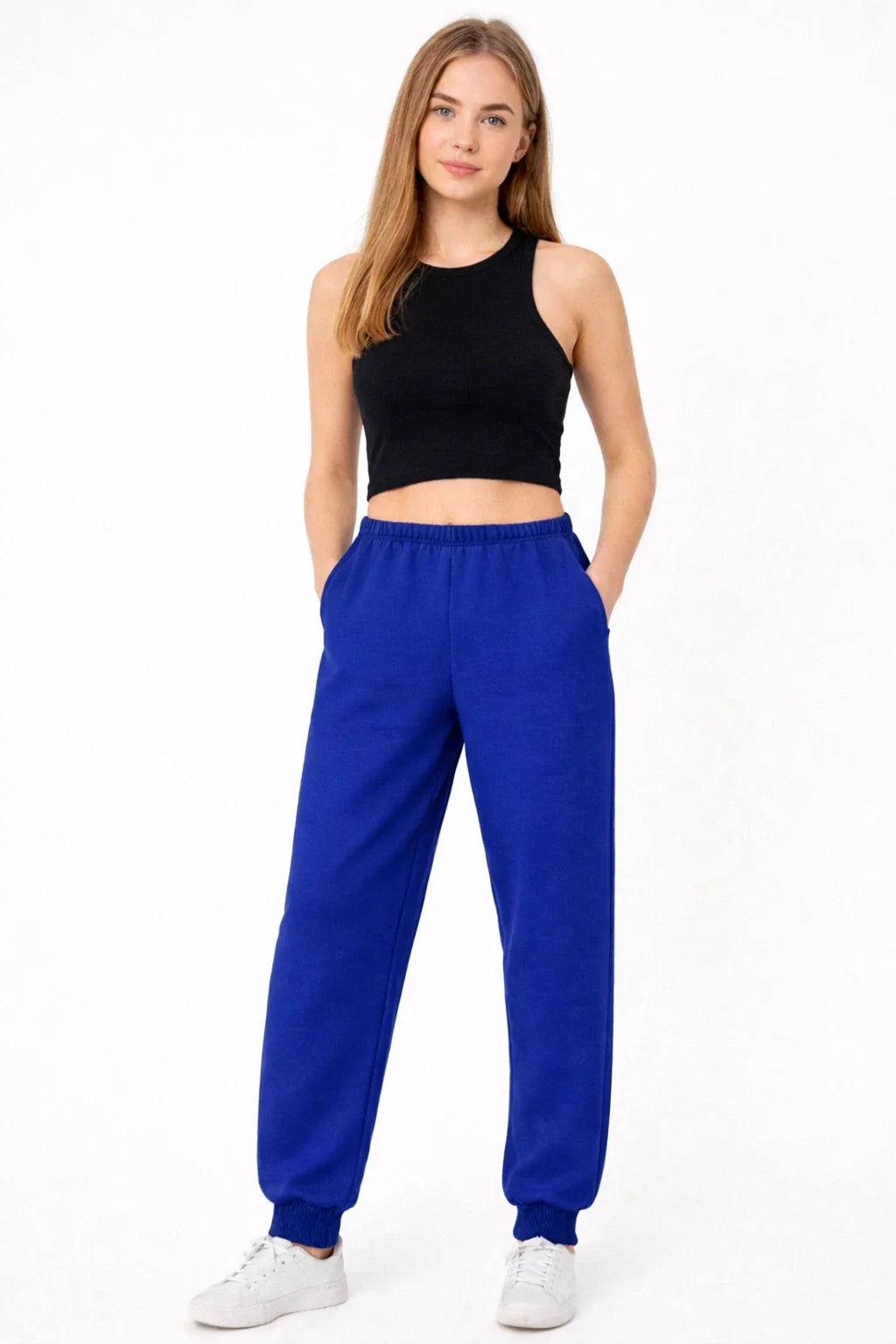 Kids Jogging Bottoms Stretchy Elasticated Waist Boys Girls