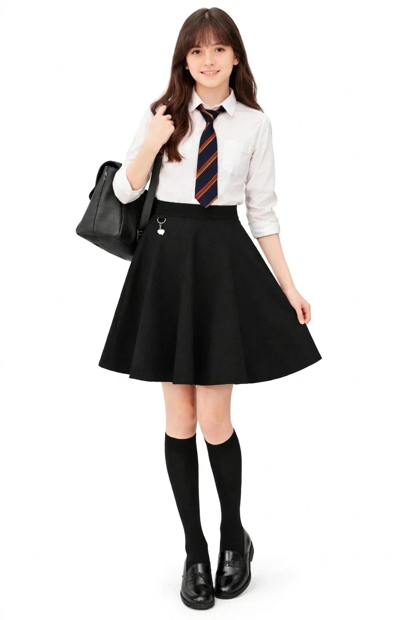 Girls’ Skater Heart School Skirt