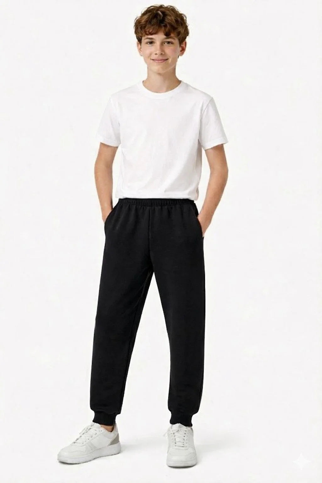 Kids Jogging Bottoms Stretchy Elasticated Waist Boys Girls