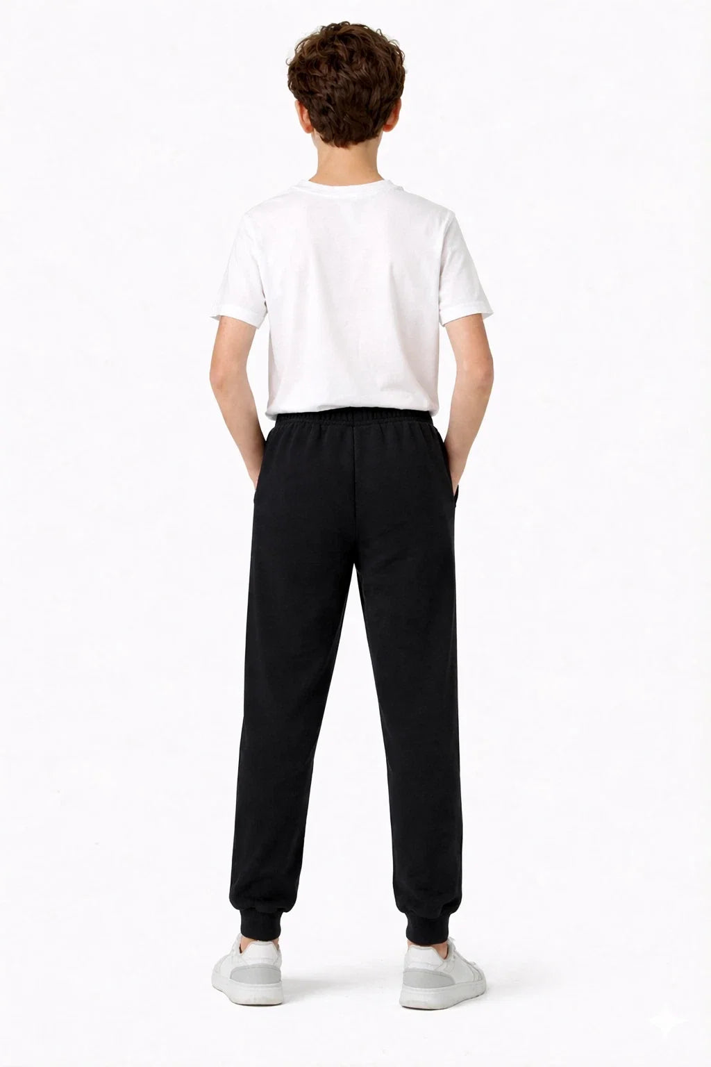 Kids Jogging Bottoms Stretchy Elasticated Waist Boys Girls