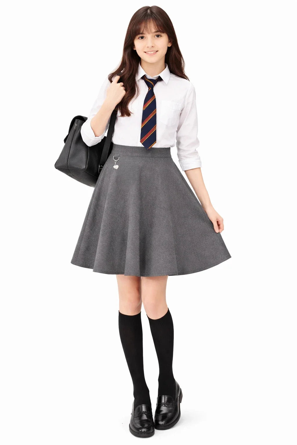 Girls’ Skater Heart School Skirt
